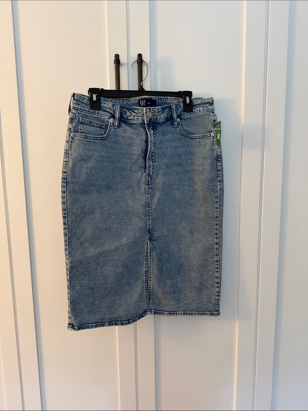 GAP Straight-Leg Light Blue Denim Skirt